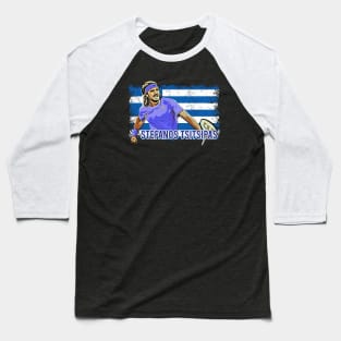 Stefanos Tsitsipas Tennis Player of Greece Baseball T-Shirt